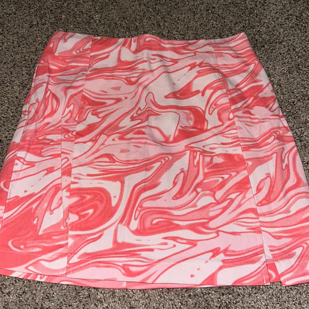 Women’s Pink and White Skirt Size 3